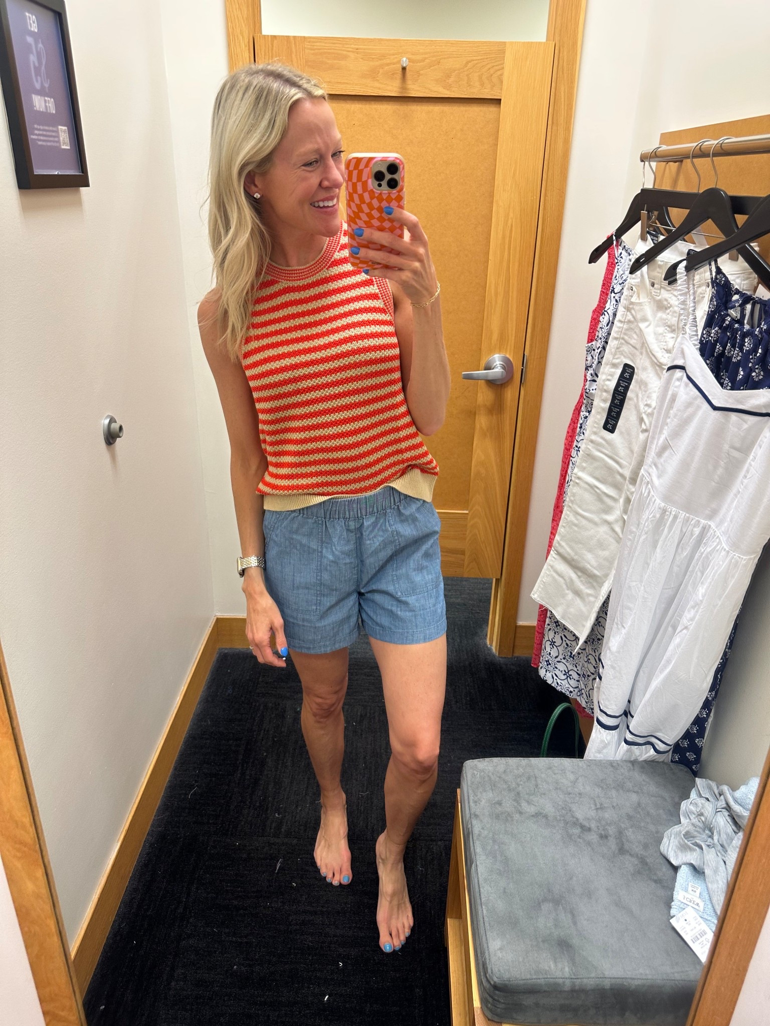 Causal summer outfit! @jcrewfactory #summeroutfit 

Top- xs
Shorts- xxs

#LTKSeasonal #LTKFindsUnder50 #LTKSaleAlert