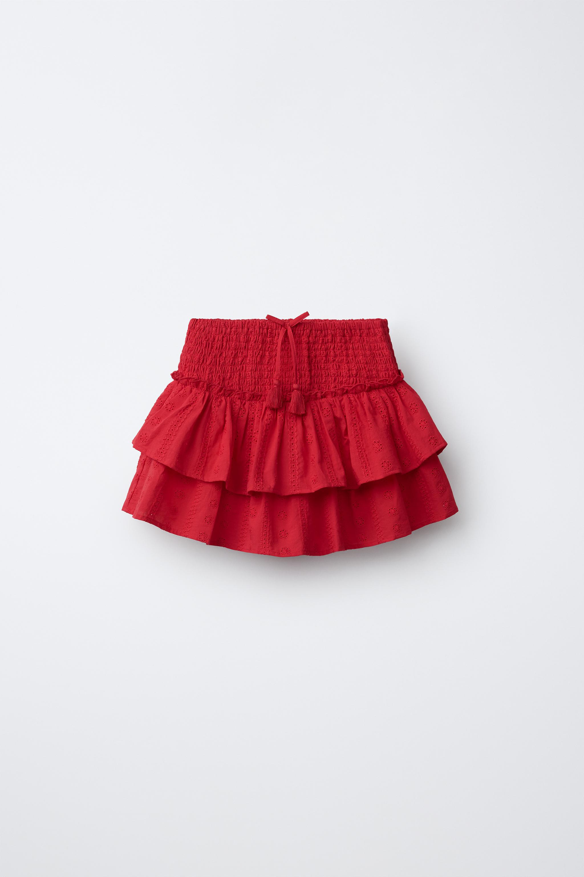 RUFFLED SCHIFFLY SKORT | Zara US