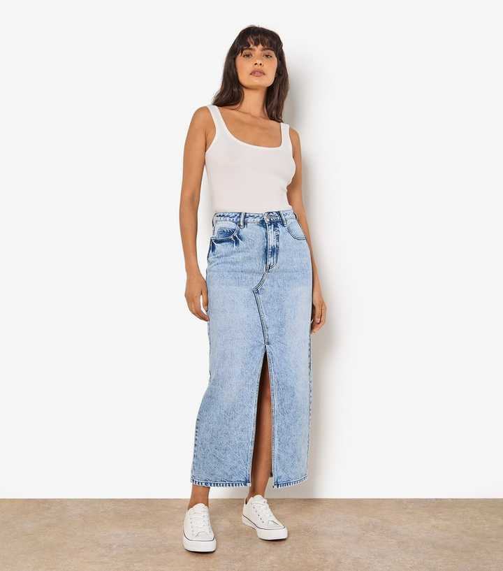 Apricot Blue Denim Maxi Skirt | New Look | New Look (UK)