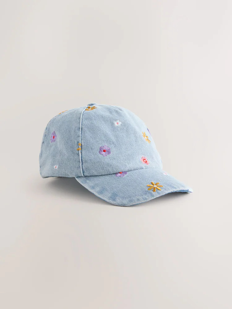 Yellow Flower Denim Cap (1-16yrs) | Next US