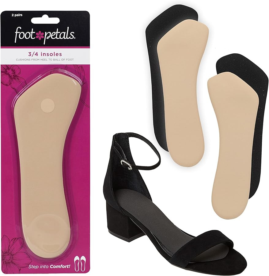 Foot Petals 3/4 Insole Cushions, Prevent Feet From Sliding Forward, Callus Prevention, Women's He... | Amazon (US)