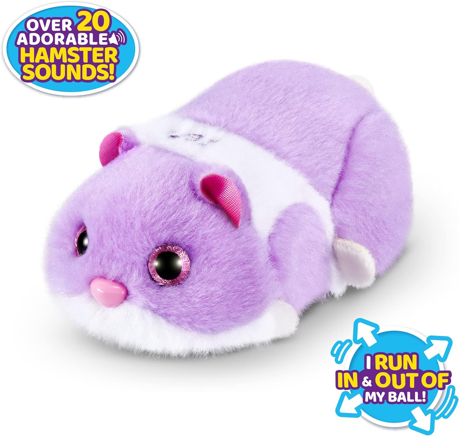 Pets Alive Hamstermania (Purple) by ZURU Hamster, Electronic Pet, 20+ Sounds Interactive, Hamster... | Amazon (US)