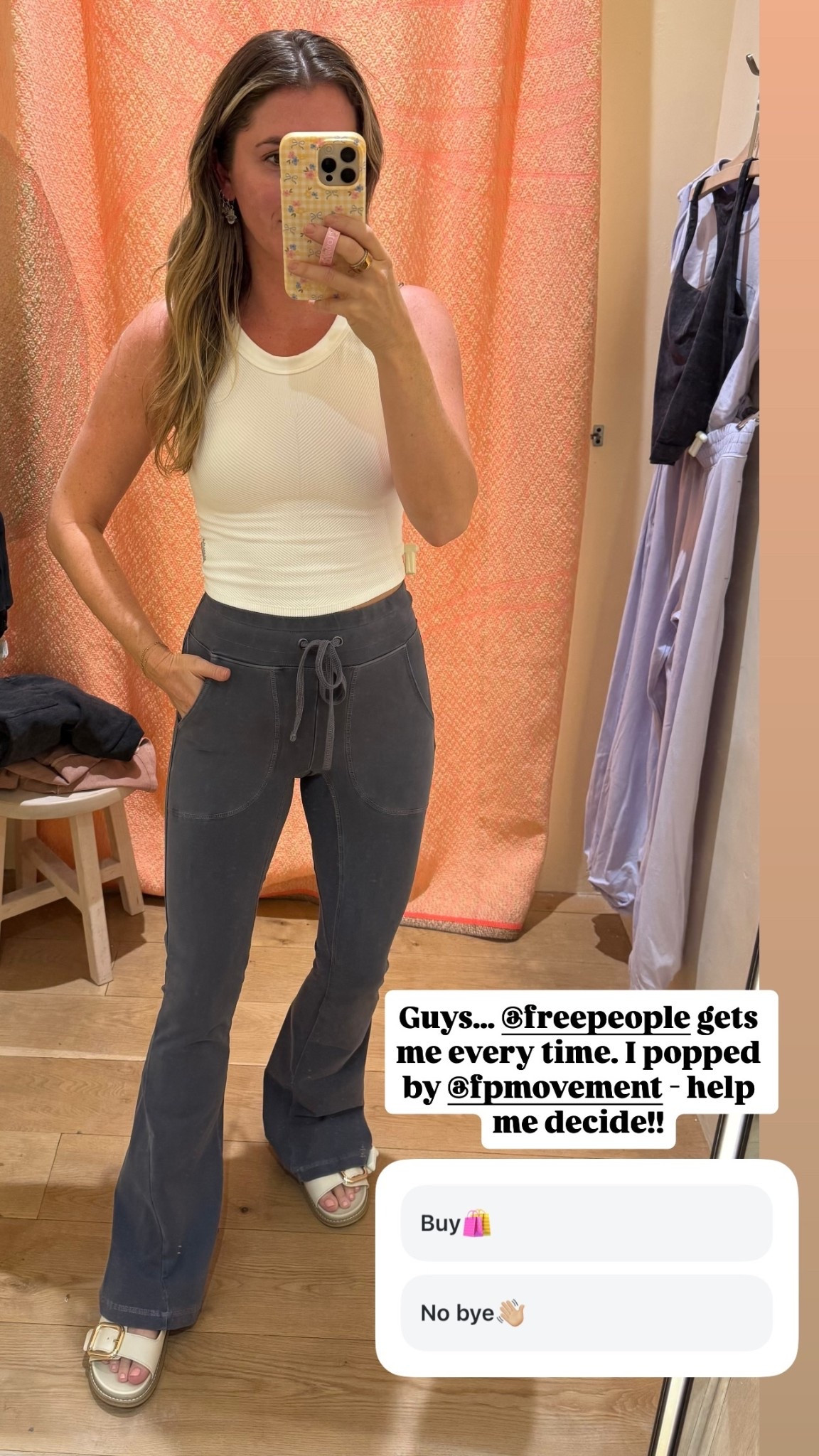 Guys… @freepeople gets me every time. I popped by @fpmovement - help me decide!!