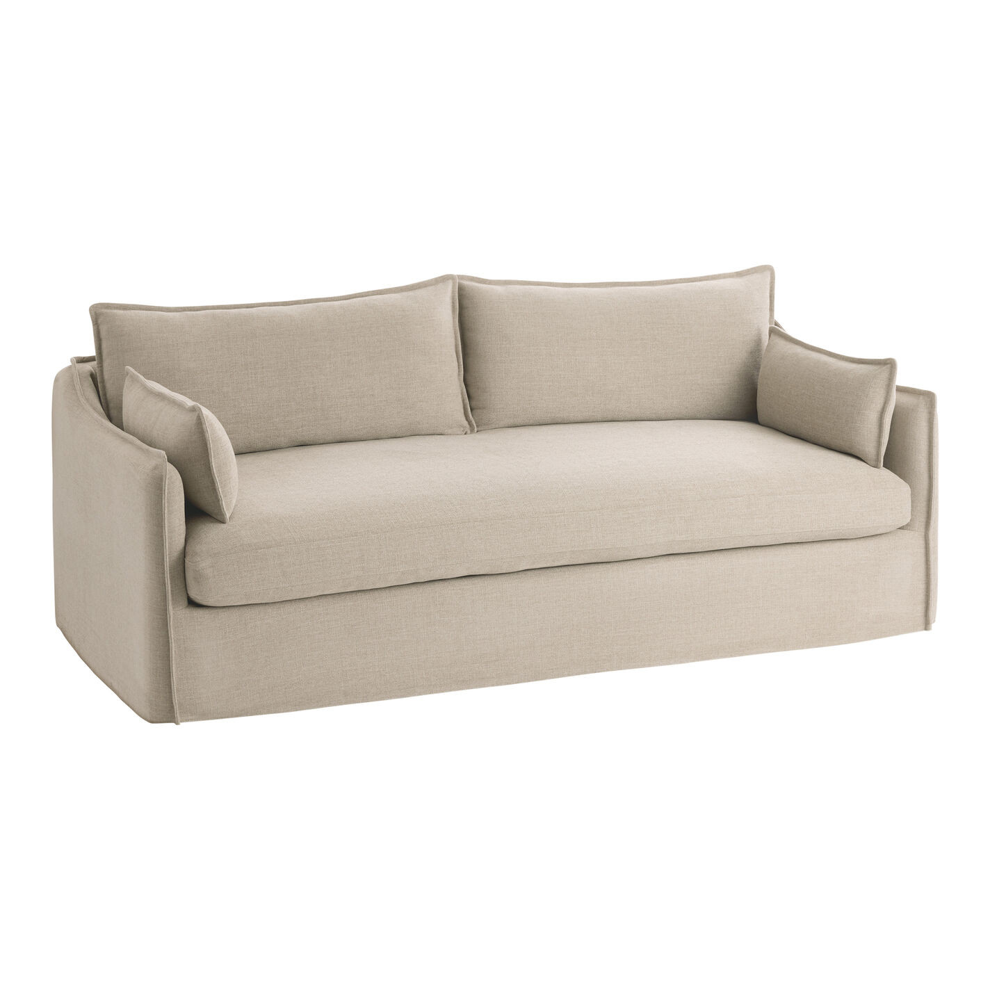 Eileen Textured Woven Slipcover Sofa | World Market