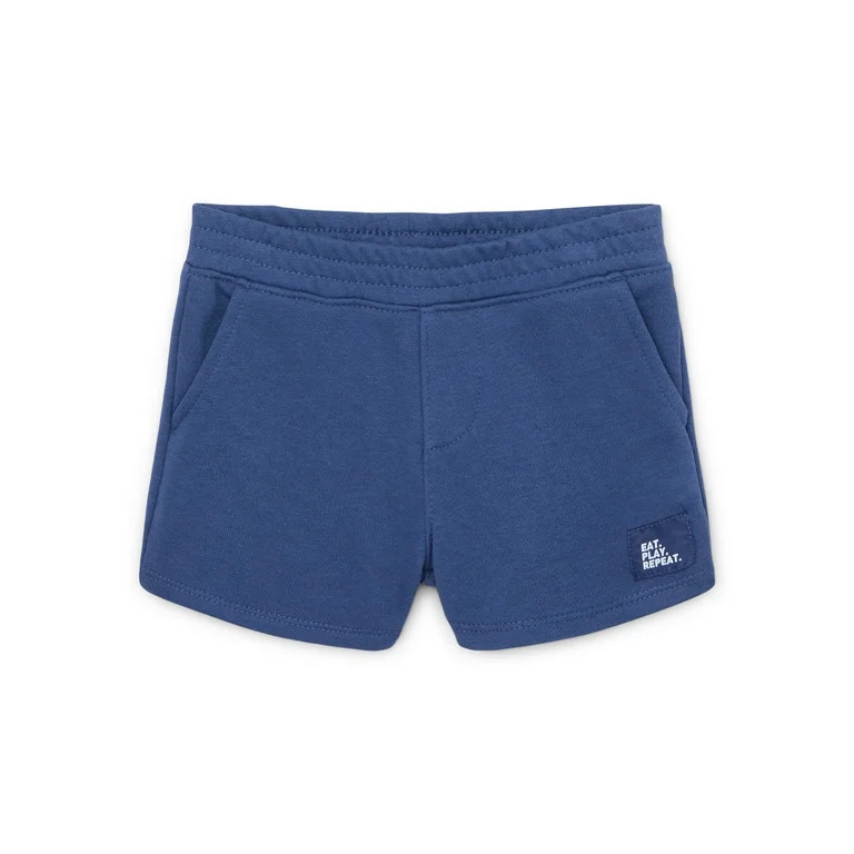Garanimals Baby French Terry Solid Shorts, Sizes 0-24 Months | Walmart (US)