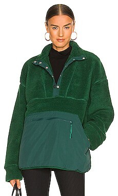 LPA Snap Front Pullover in Dark Green from Revolve.com | Revolve Clothing (Global)