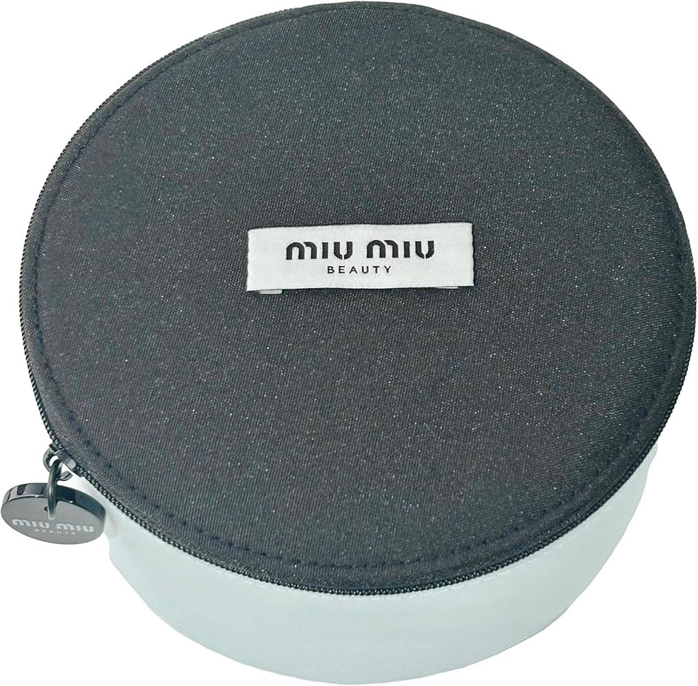 Miu Miu Circle Vaniity Cosmetic Bag Pouch Makeup Toiletry Zip Travel Fragrance Beauty Miutine Tro... | Amazon (US)