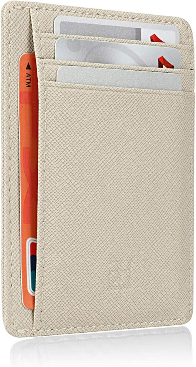 GH GOLD HORSE Slim RFID Blocking Card Holder Minimalist Leather Front Pocket Wallet for Women | Amazon (US)