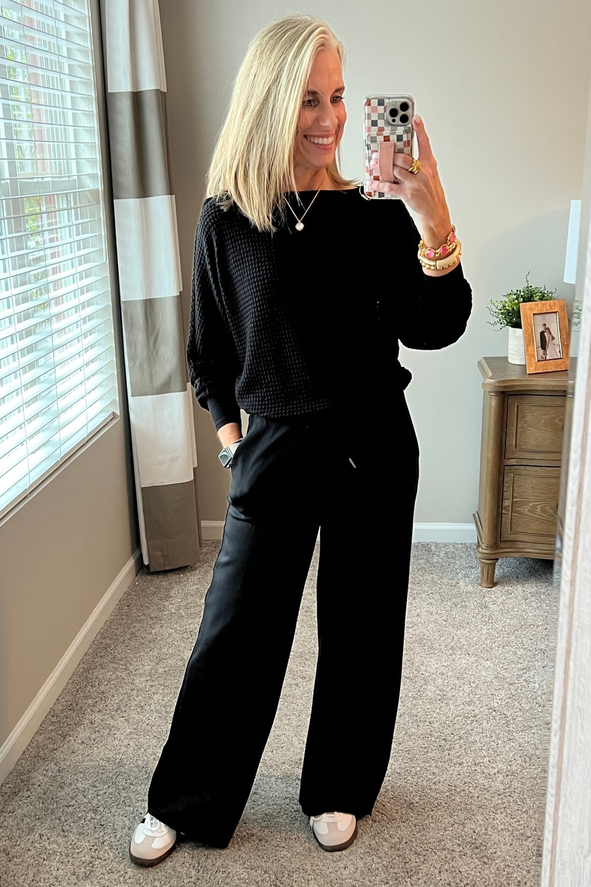 What is it about all black that looks so chic? I love it. Both of these are dim Gibsonlook and you can use LISA10 
Wearing XS top
Small pants 

#LTKover40 #LTKstyletip #LTKfindsunder100