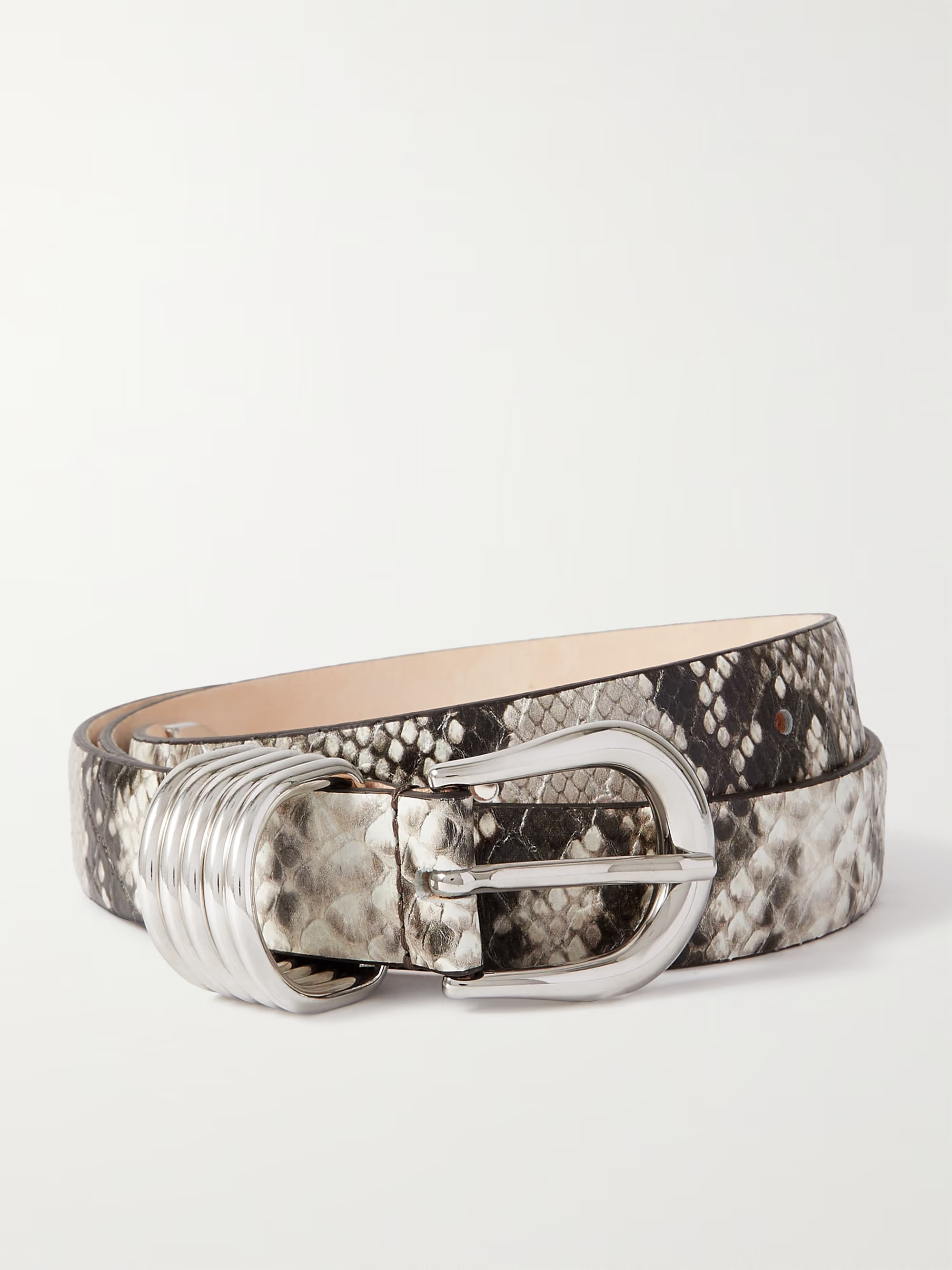 Hollyhock snake-effect leather belt | NET-A-PORTER (US)