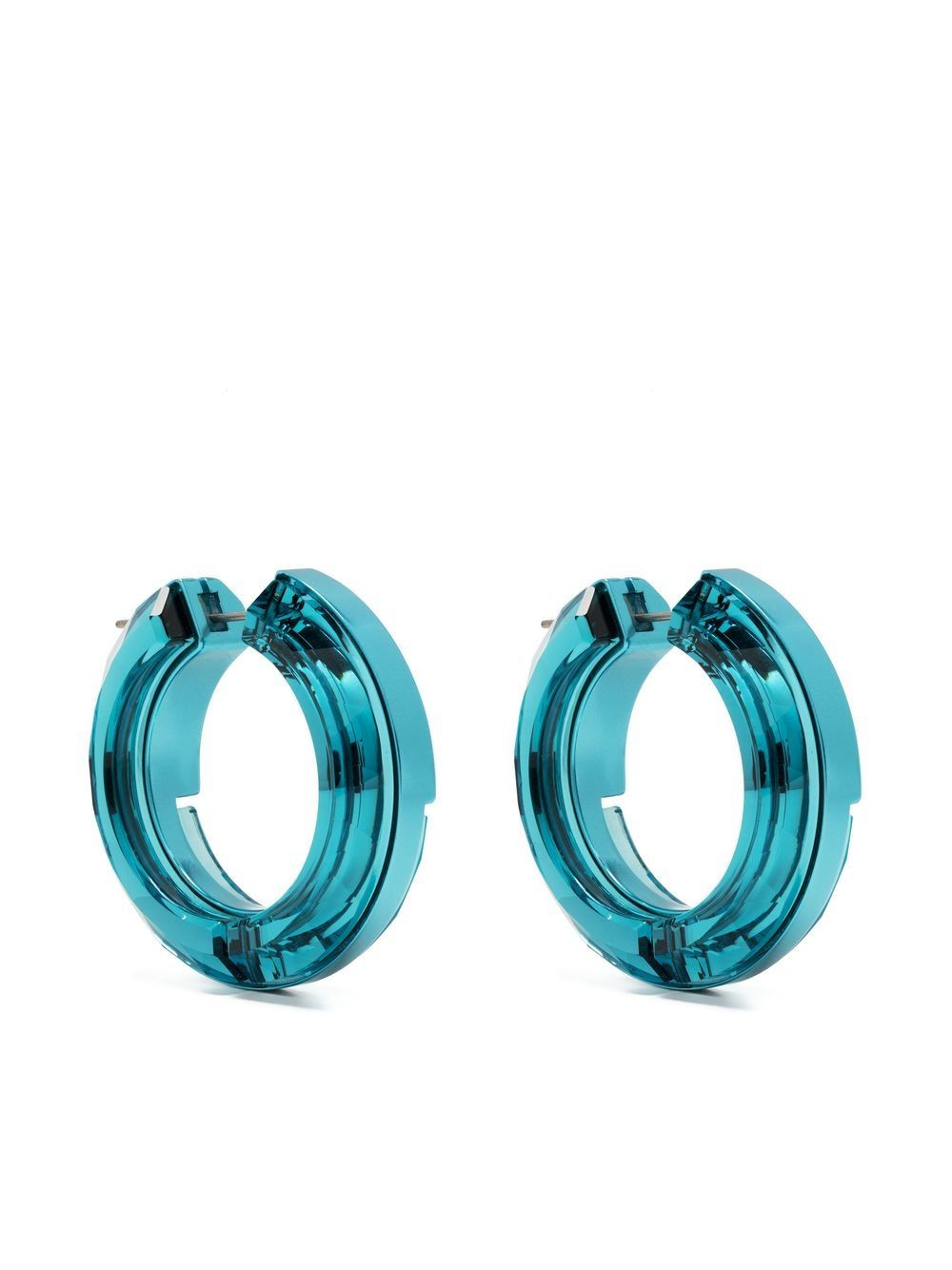 Swarovski Lucent hoop earrings - Blue | Farfetch Global
