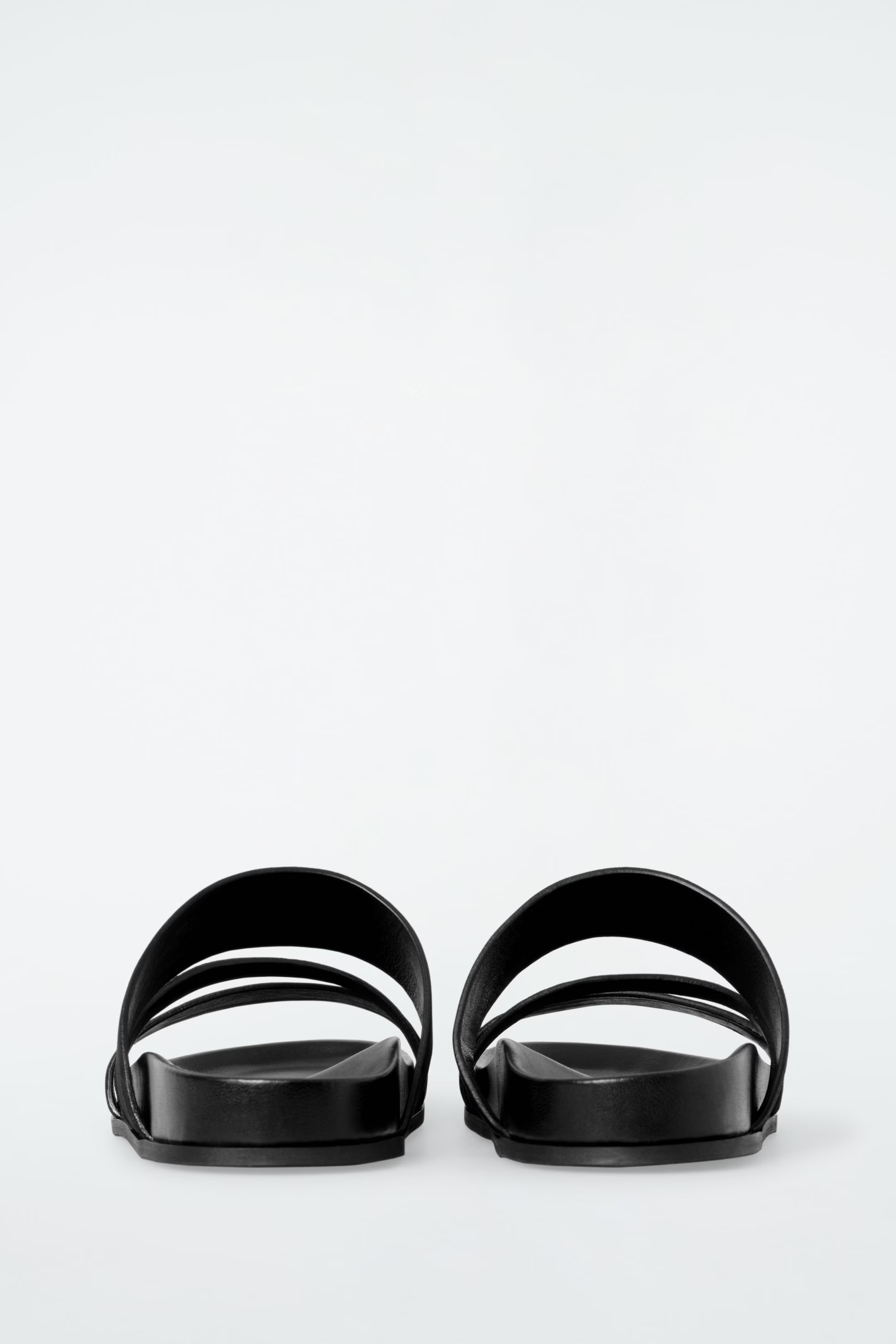 MULTI-STRAP SUEDE SANDALS - BLACK | COS US | COS (US)