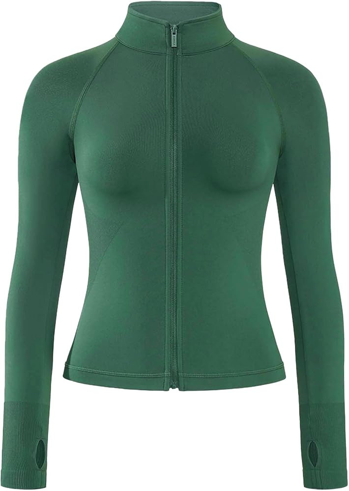 AUROLA Influence Athletic Workout Jacket for Women, Lightweight Slim Fit Full Zip Running Yoga Sp... | Amazon (US)