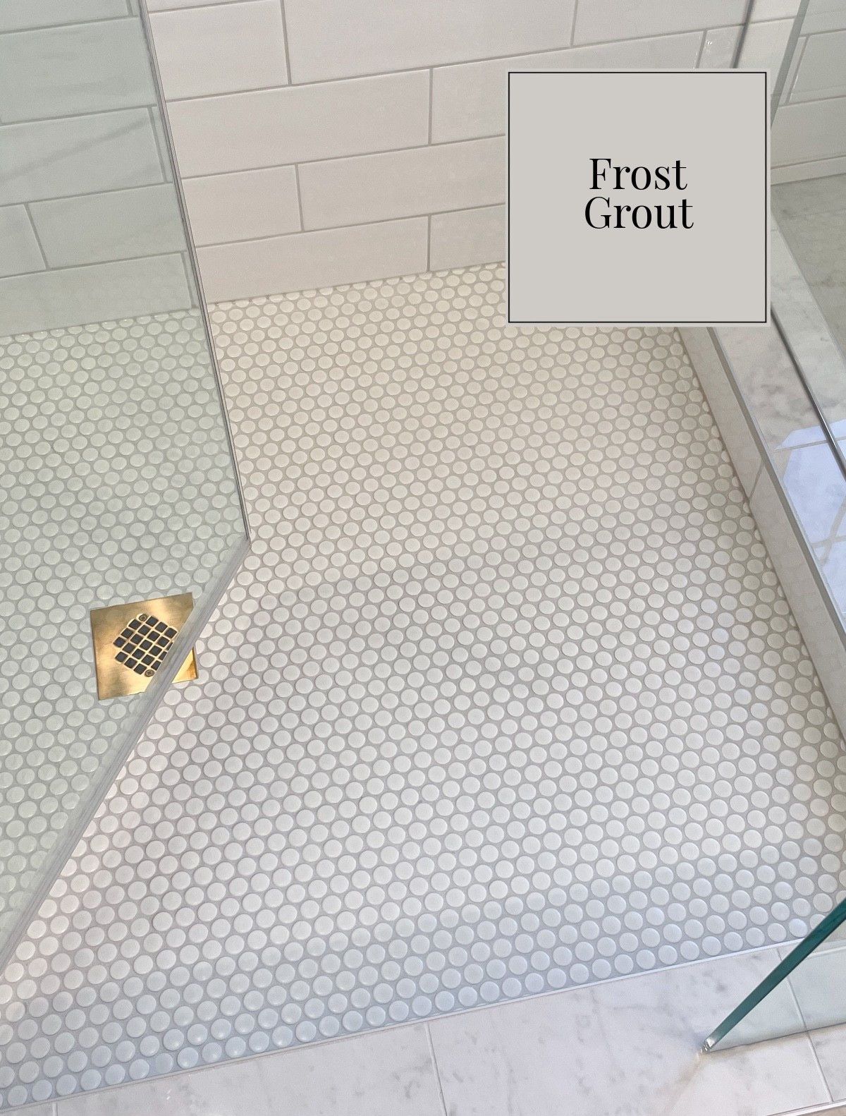 Loving how the white tile in our primary bathroom comes to life with Frost grout. It keeps everything light and airy while adding just enough definition to the pattern. Such a simple choice that makes the whole space feel calm and polished. Stays clean looking too, especially when sealed.

#LTKHome #LTKFindsUnder50