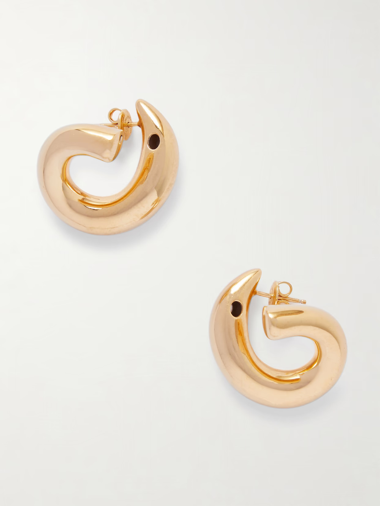 Bottega Veneta - Sardine Gold-plated Earrings - One size | NET-A-PORTER (US)