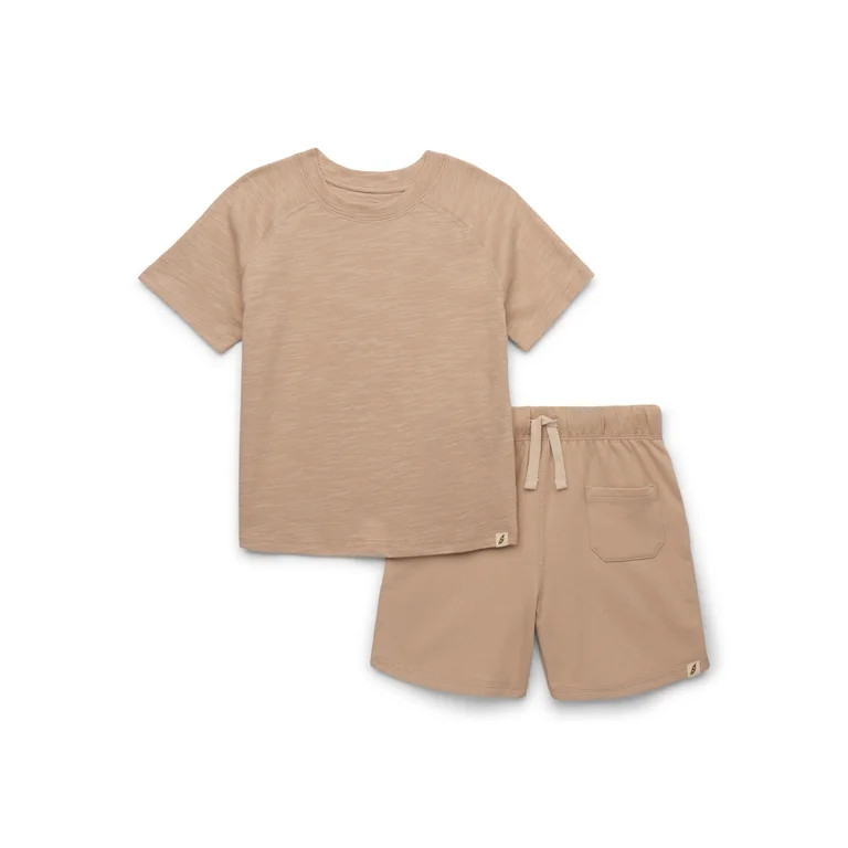 easy-peasy Toddler Boys Short Sleeve Tee & Shorts Outfit Set, 2-Piece, Sizes 18M-5T | Walmart (US)