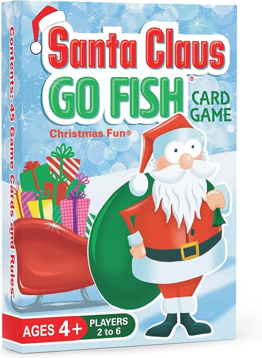 Santa Claus Go Fish \u2013 Christmas Games for Kids, Stocking Stuffers Ages 4+ | Amazon (US)