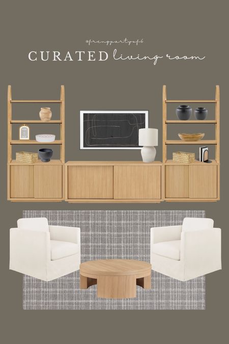 Living room design, all from Walmart! These shelves/media console are under $700 for all 3. Perfect for around a tv or in a playroom for toy storage  

#LTKHome #LTKSaleAlert #LTKStyleTip