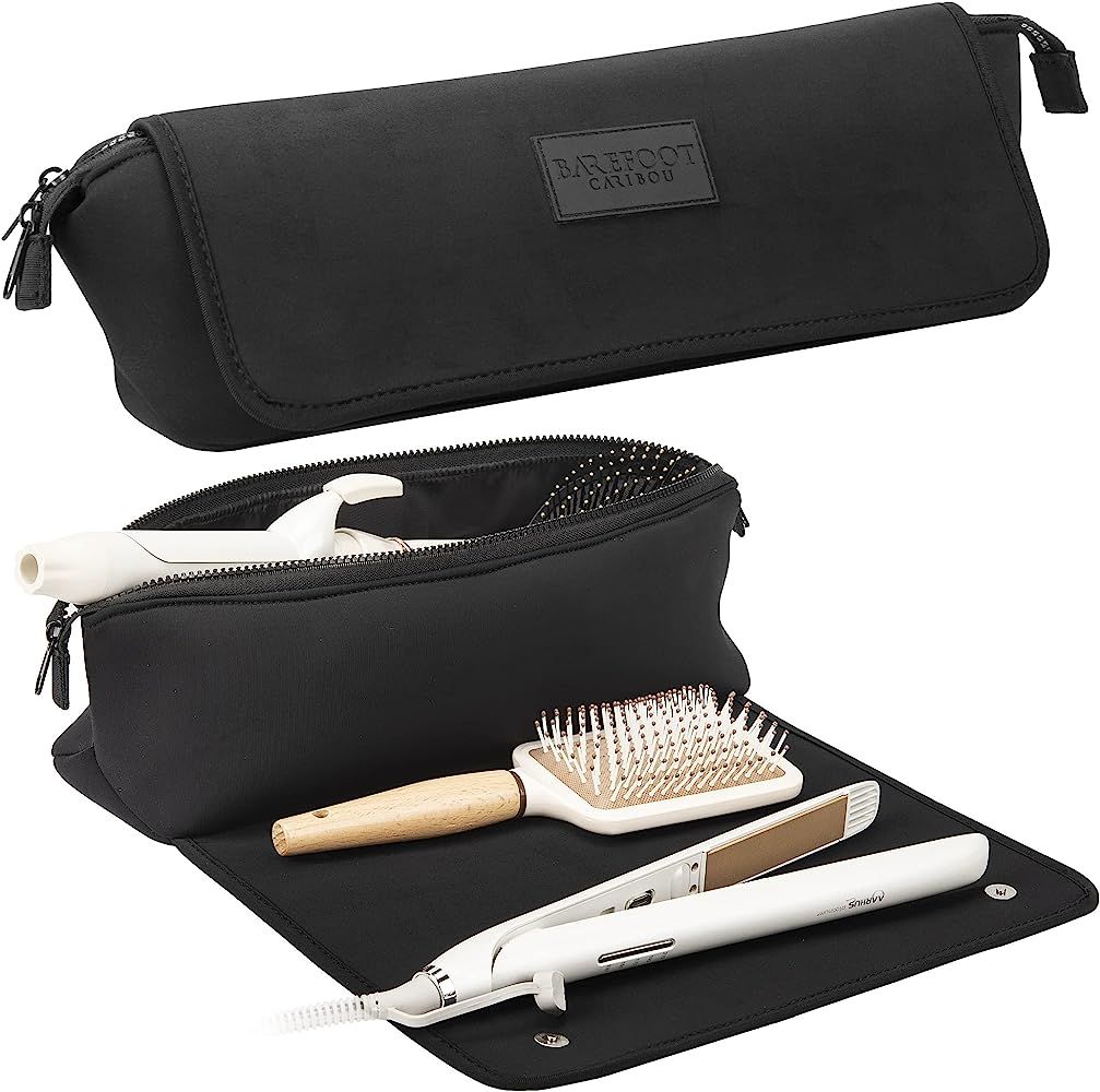 Hair Tools Travel Bag and Heat Resistant Mat for Flat Irons, Straighteners, Curling Iron, and Hai... | Amazon (US)