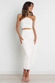 Haisley Skirt - White Two Piece Set | Petal & Pup (US)