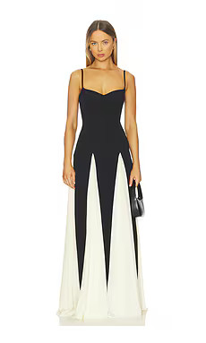 Arcina Ori Paloma Dress in Black & Ivory from Revolve.com | Revolve Clothing (Global)