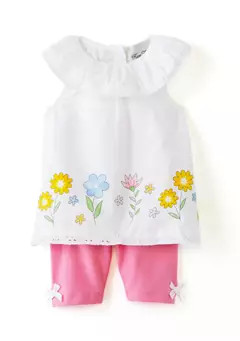 Rare Editions Toddler Girls Cotton Blend Floral Set | Belk