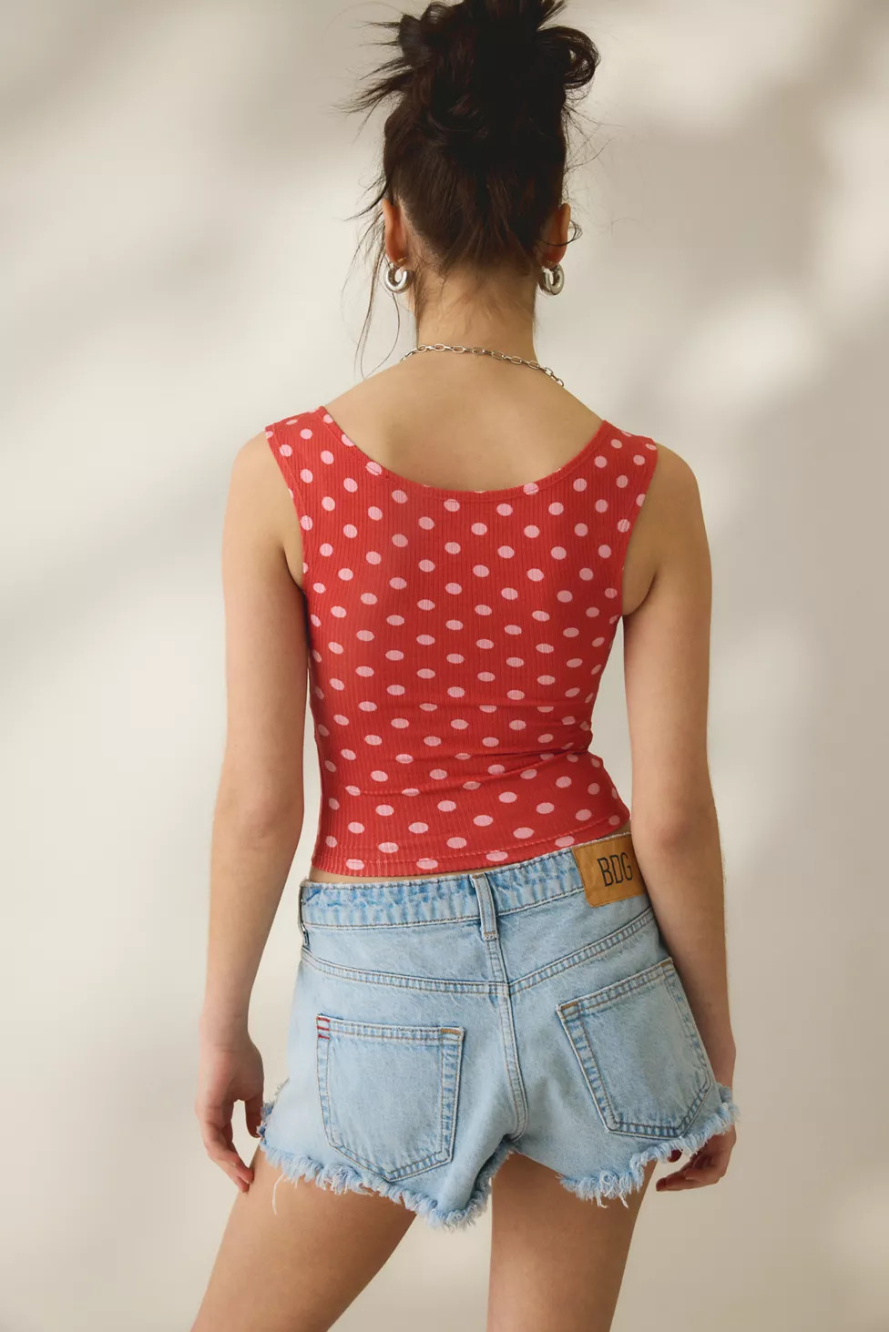 BDG Ribbed Square Neck Tank Top | Urban Outfitters (US and RoW)