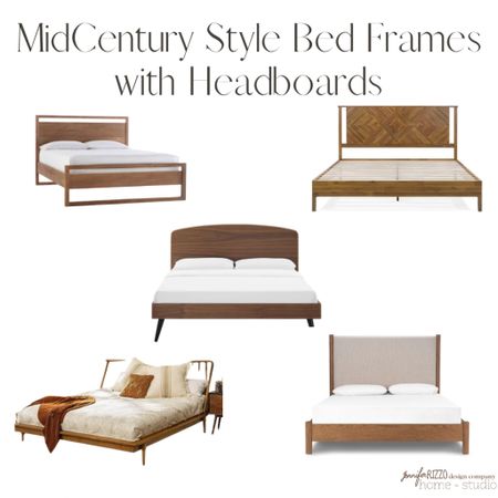 Midcentury Modern style bed frames and headboards for a king sized bed
#bedroom 

#LTKhome