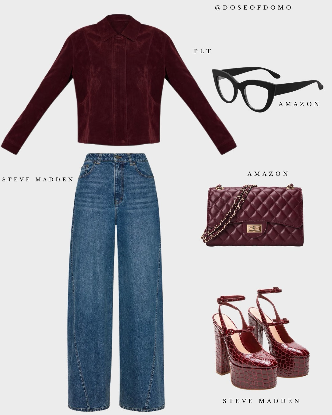 Burgundy tones and denim blues for the season 💋 Which look are you rocking — bow top or suede jacket?”
#DoseOfDomo #OOTD #FallStyle #WinterOutfitInspo #LTKStyle #LTKFashion #SteveMadden #HMStyle #PLTstyle #AmazonFinds #StreetStyle #DenimOnDenim #ModernChic #EffortlessStyle #CapsuleWardrobe #LTKTrend