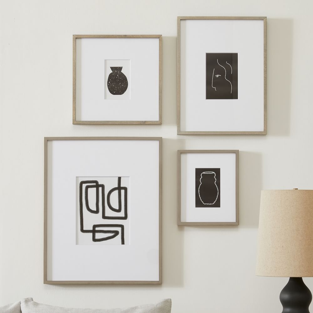 Multi-Mat Wood Gallery Frames - Gray Wash | West Elm (US)