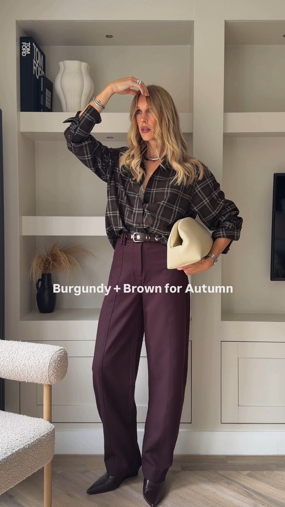 Brown and burgundy autumn outfit 🍂

Brown plaid shirt size L
Burgundy barrel leg trousers - uk 8
Burgundy wedge ankle boots - 41 

*gifted by Mint Velvet

#LTKuk #LTKautumn #LTKdatenight