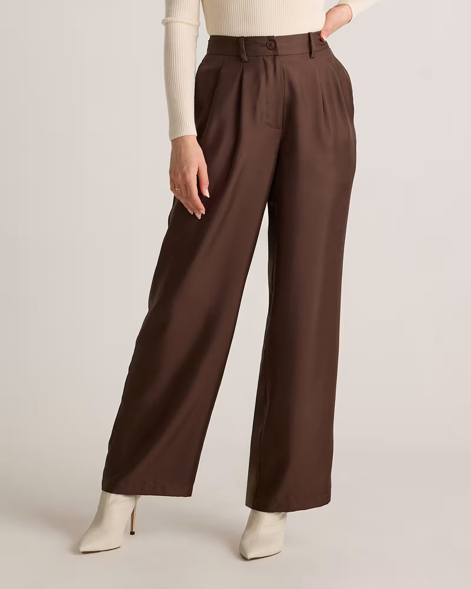 100% Silk Twill Trouser | Quince