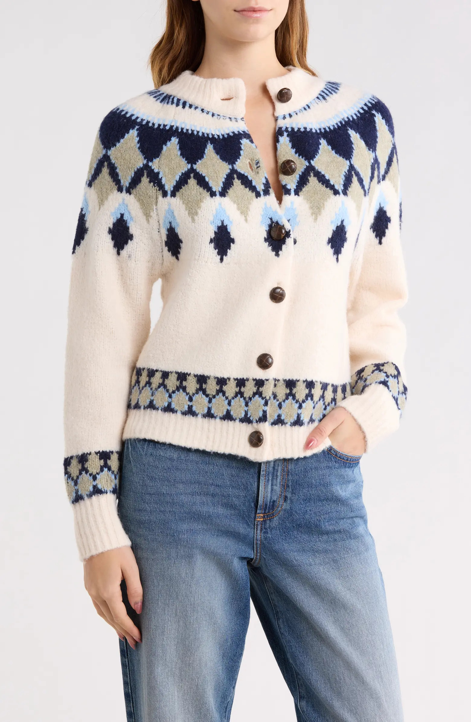 Vigoss Fair Isle Cardigan | Nordstromrack | Nordstrom Rack