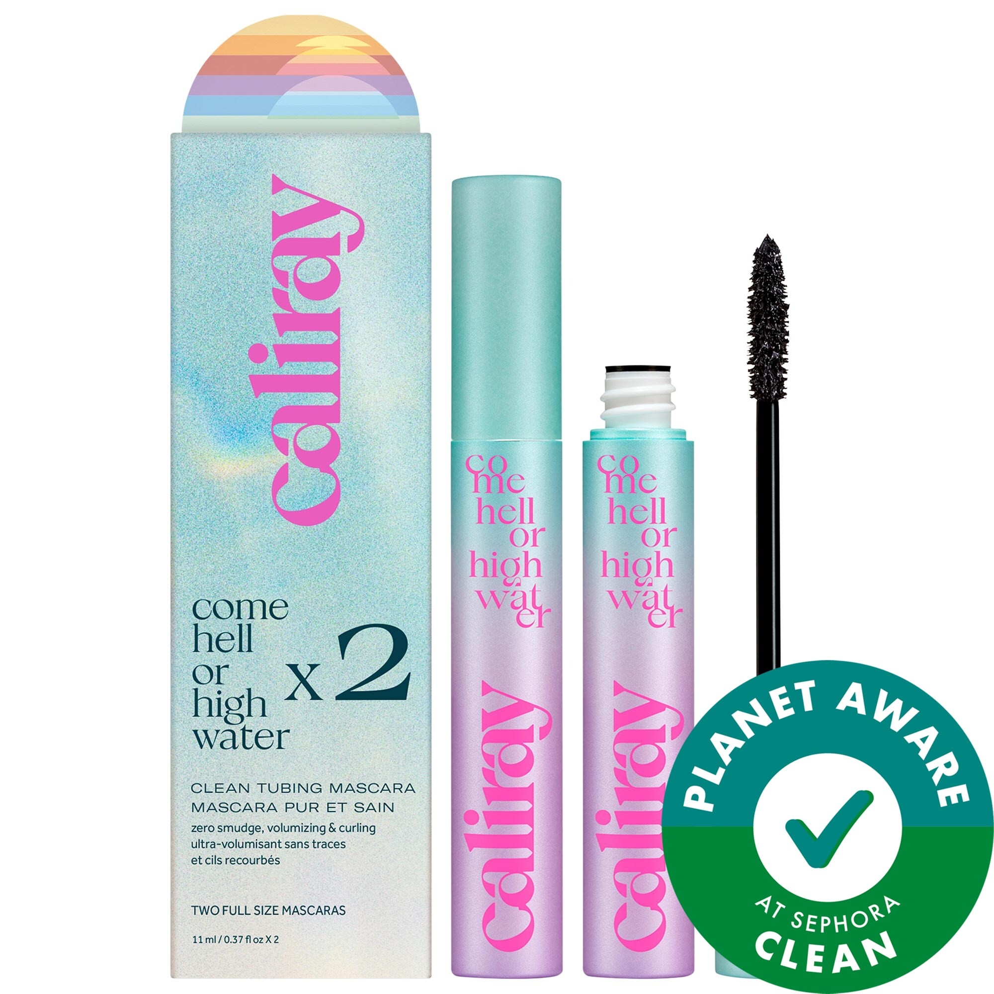 caliray Come Hell or High Water Volumizing & Lengthening Tubing Mascara Set | Sephora (US)