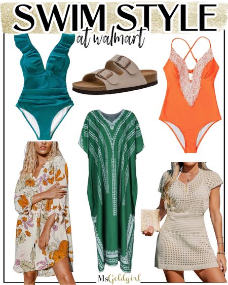 #walmartpartner So many of my go to swimsuits and “swim style” can be found from @walmartfashion! I’ve been wearing both of those suits on repeat for years-they’ve held up really well. I lived in the cork footbed sandals all summer and just pulled them out for this season. I do love a glamorous cover up-and all three of these will work at the neighborhood pool or on a fabulous vacation! 

#walmartfashion #summerstyle #vacationoutfit #resortoutfit #fashionover40 #fashionover50 #onepiece 

#LTKfindsunder50 #LTKover40 #LTKswim