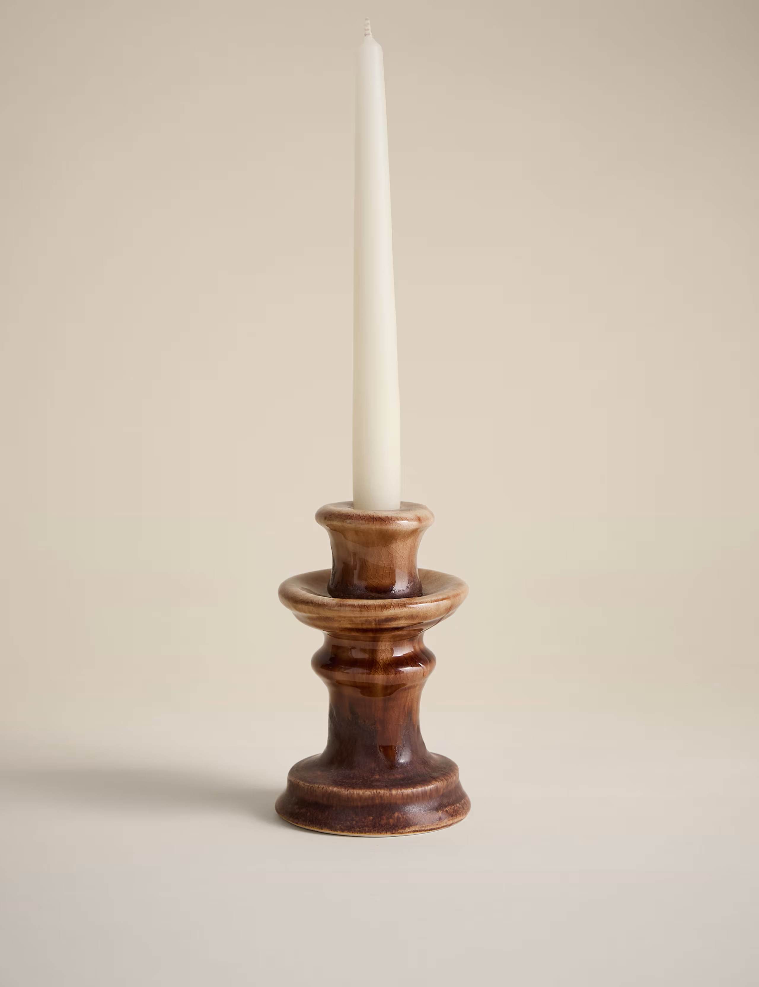 Reactive Glaze Ceramic Small Candle Holder | Marks & Spencer (UK)