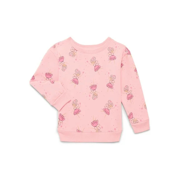 Garanimals Toddler Girl Printed Fleece Sweatshirt with Long Sleeves, Sizes 2T-5T - Walmart.com | Walmart (US)