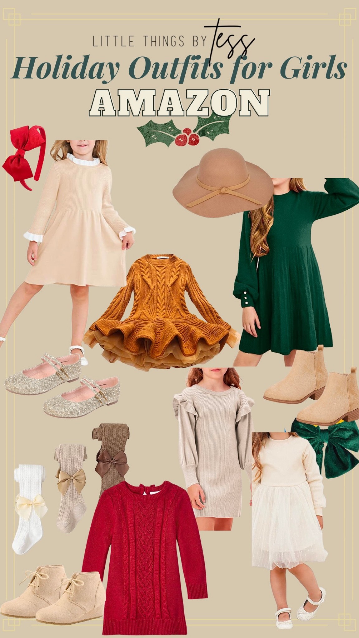 Holiday outfits for girls - thanksgiving or winter holidays - family photos