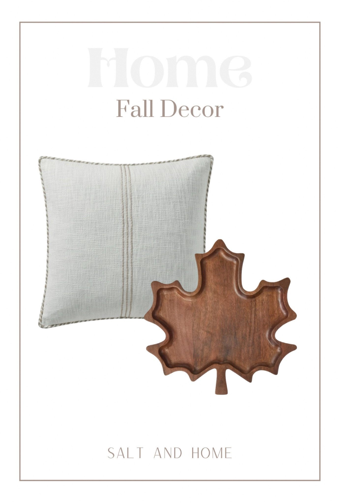 Walmart fall decor! Cute throw pillow and leaf tray! 

#LTKHome #LTKSeasonal