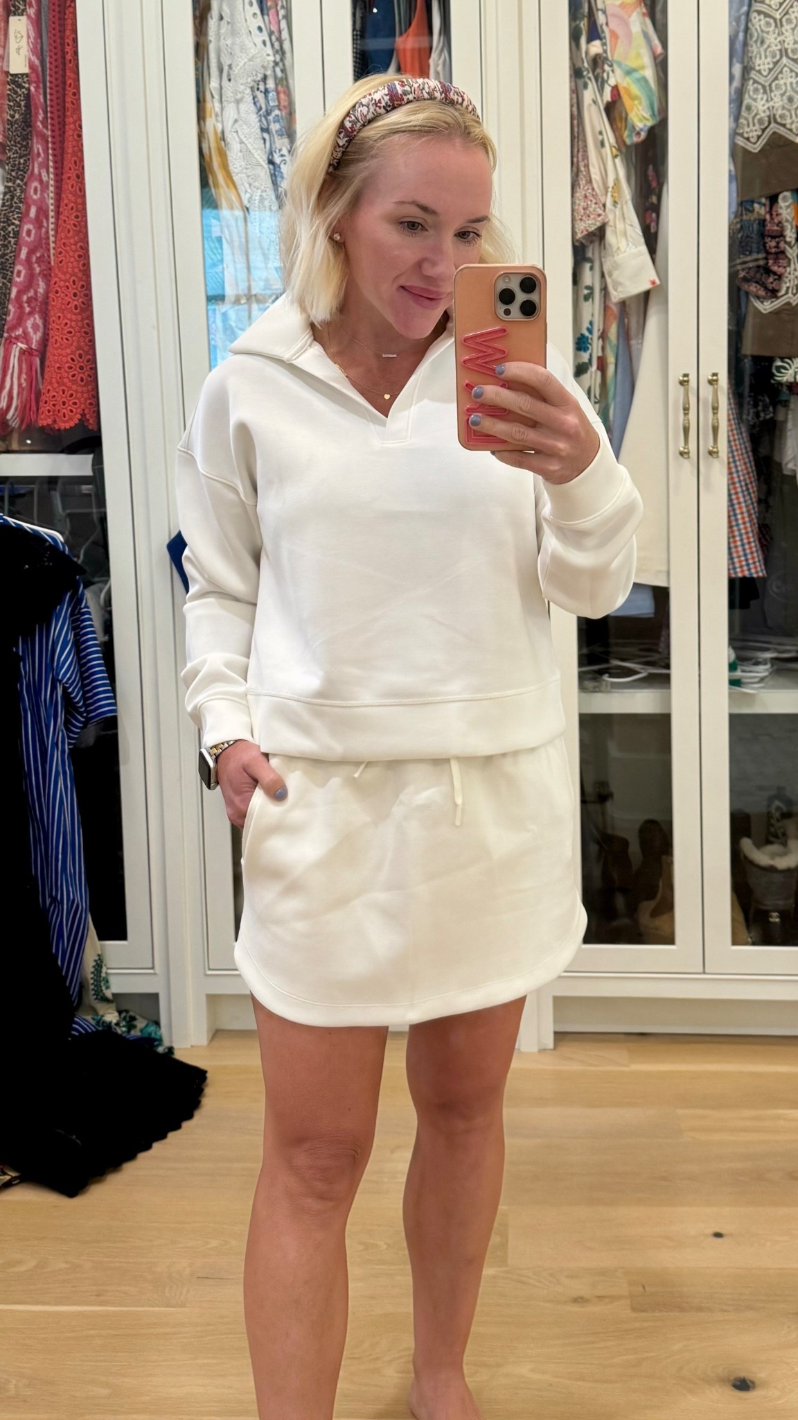 Target skort  & pullover set. Size XS. Target style. Target look. Looks for less. Carpool style. Mom style. Mom fashion. Petite style. Athleisure 


#LTKPetite #LTKActive #LTKFindsUnder50