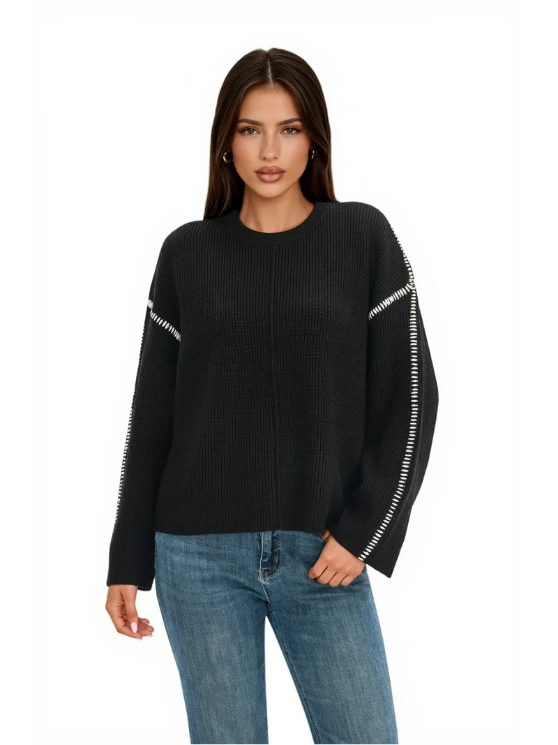 Women’s Pretty Garden CABLE KNIT MOCK NECK TOP - MOCKNECK SWEATER | Walmart (US)
