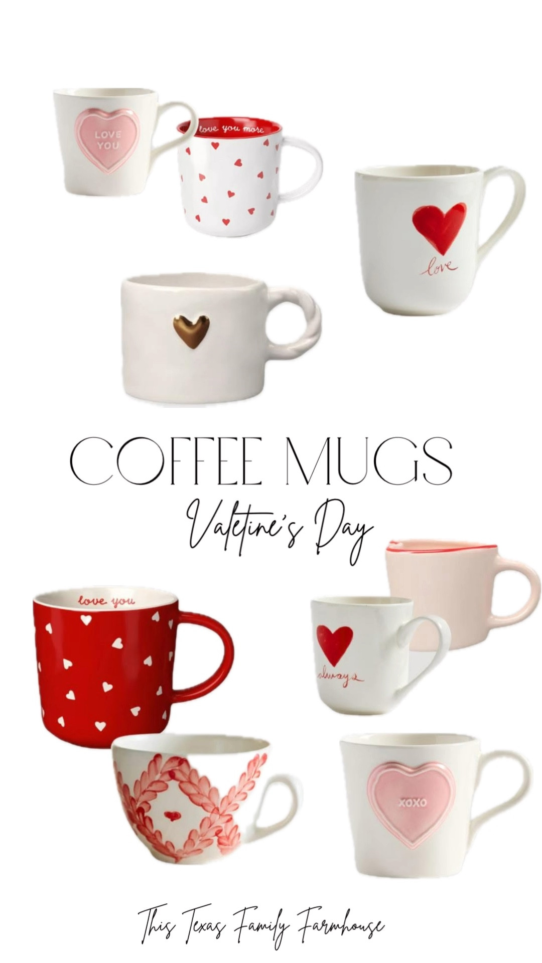 Coffee mugs! ♥️

#Valentine’s Day #coffeemugs #home decor #kitchendecor #cups 

#LTKFindsUnder50 #LTKSeasonal #LTKHome
