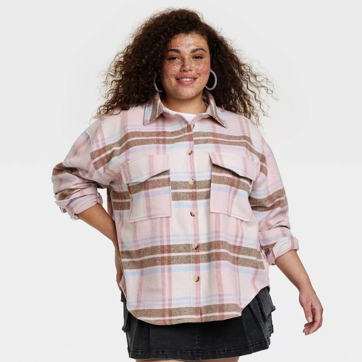 Women's Barbie Graphic Shacket - Pink | Target