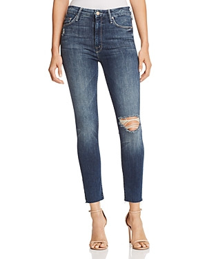 Mother The Looker High-Rise Ankle Fray Skinny Jeans in Close to the Edge | Bloomingdale's (US)
