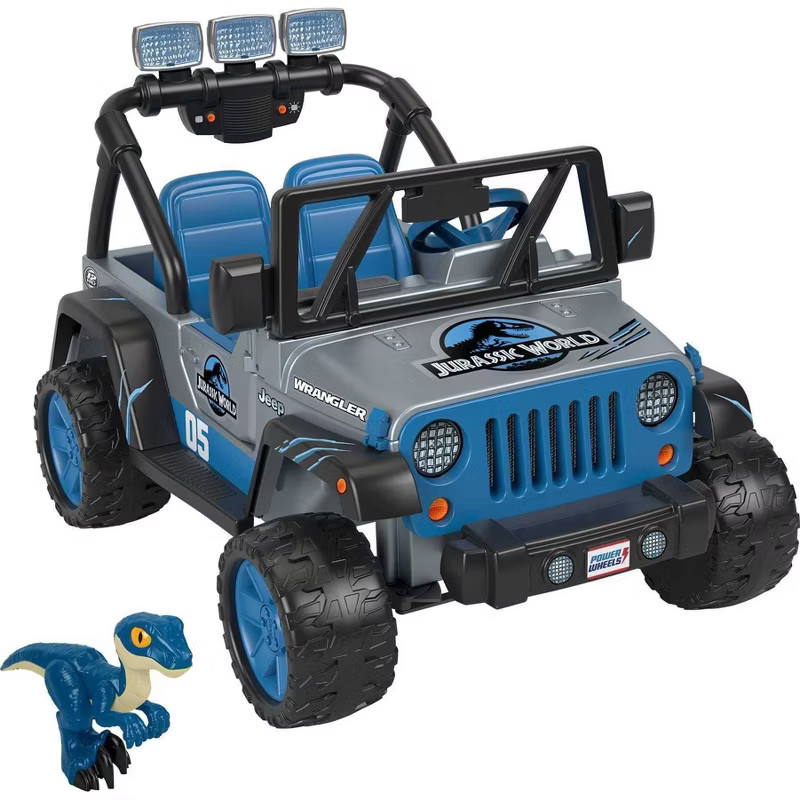 Power Wheels Jurassic World Dino 12V Explorer Wrangler Jeep Ride-On | Target