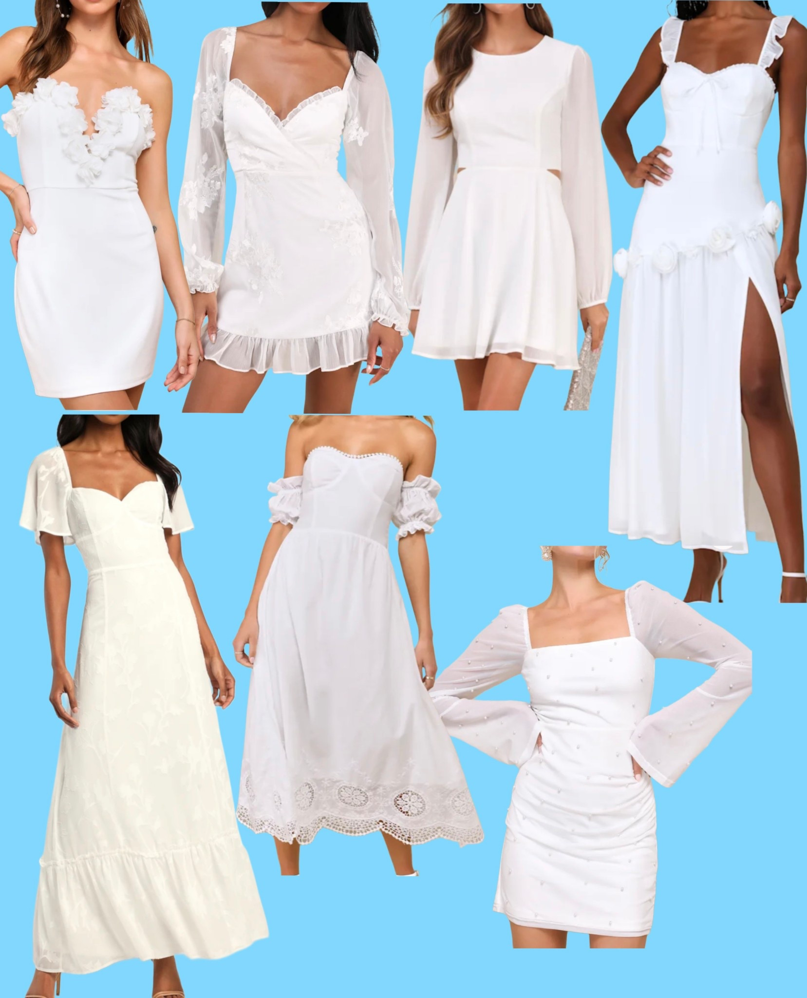 White bridal dress options! Great for photos, reception, or rehearsal 

#LTKSeasonal #LTKWedding #LTKStyleTip