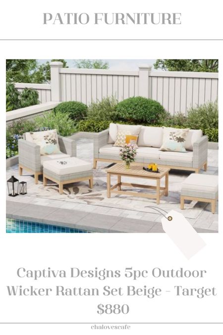 Beautiful outdoor patio furniture!

#LTKHome #LTKSeasonal #LTKSaleAlert
