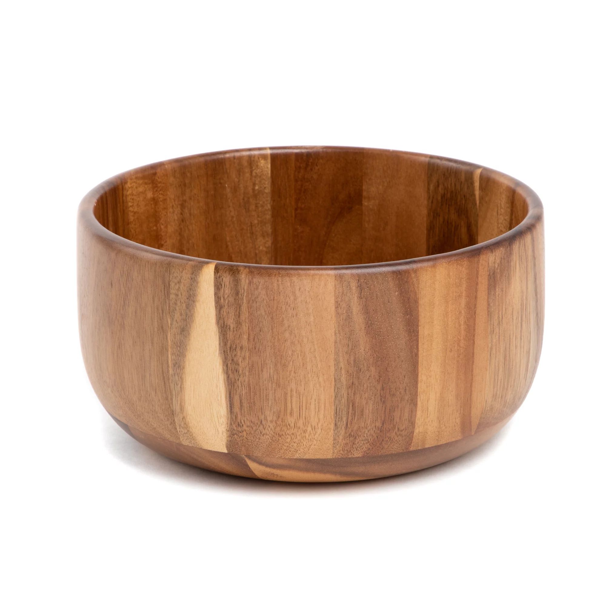 Better Homes & Gardens Large Modern Acacia Serving Bowl | Walmart (US)