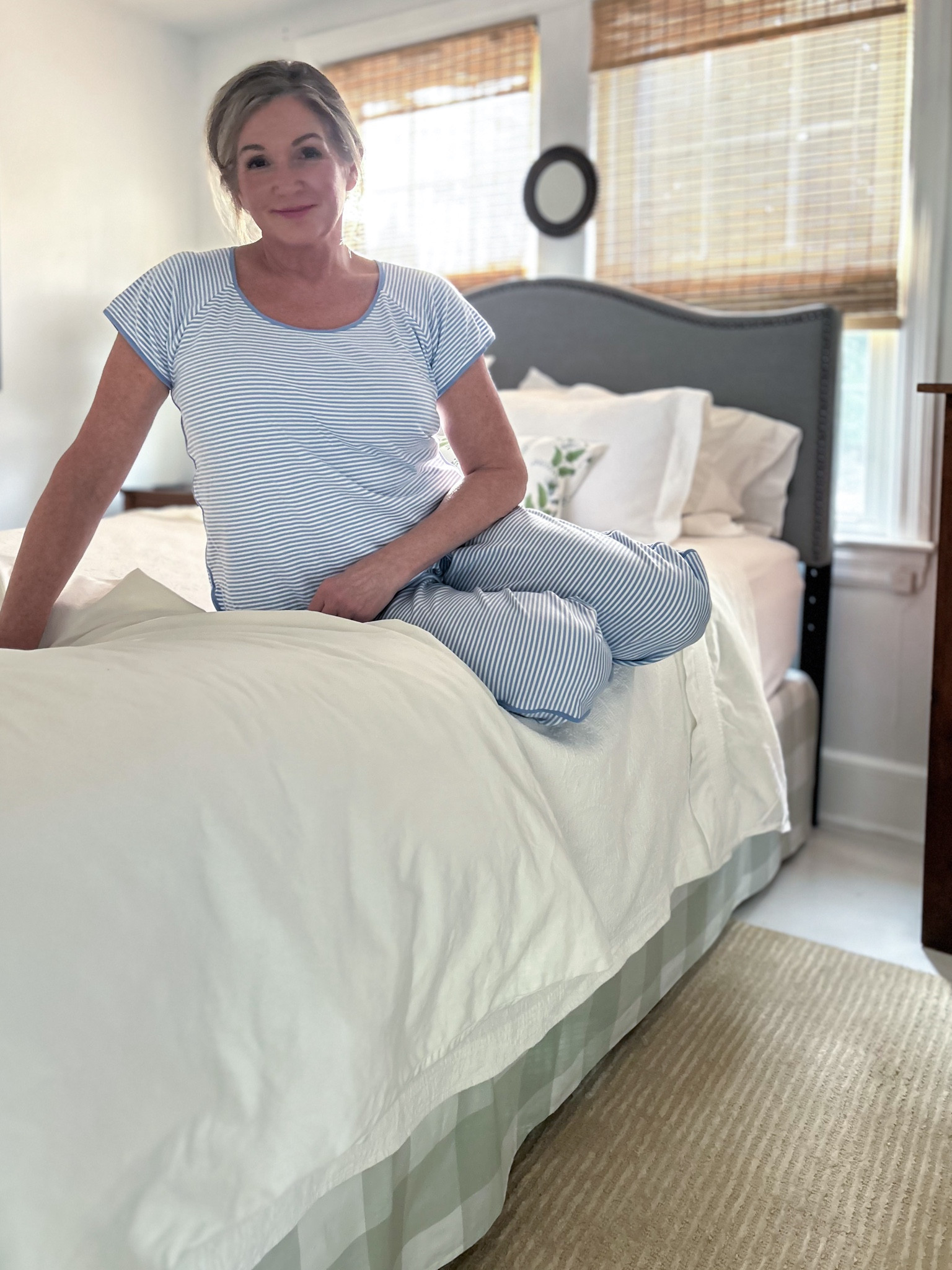 Good morning!  #lakepajamas #blueandwhite #classicstyle 

#LTKstyletip