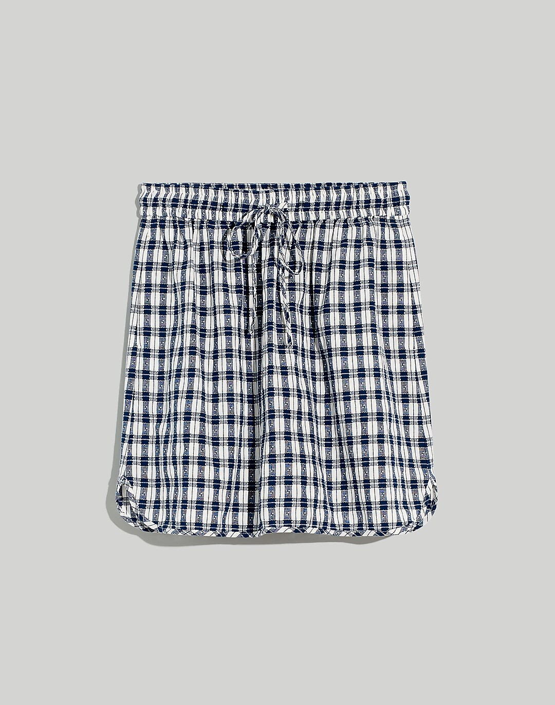 Curved-Hem Mini Skirt in Plaid | Madewell